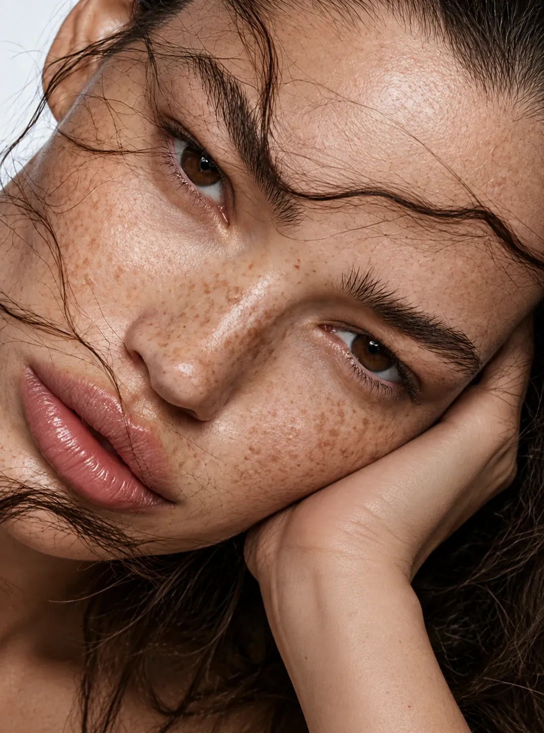 Detalle de piel y cuidado facial